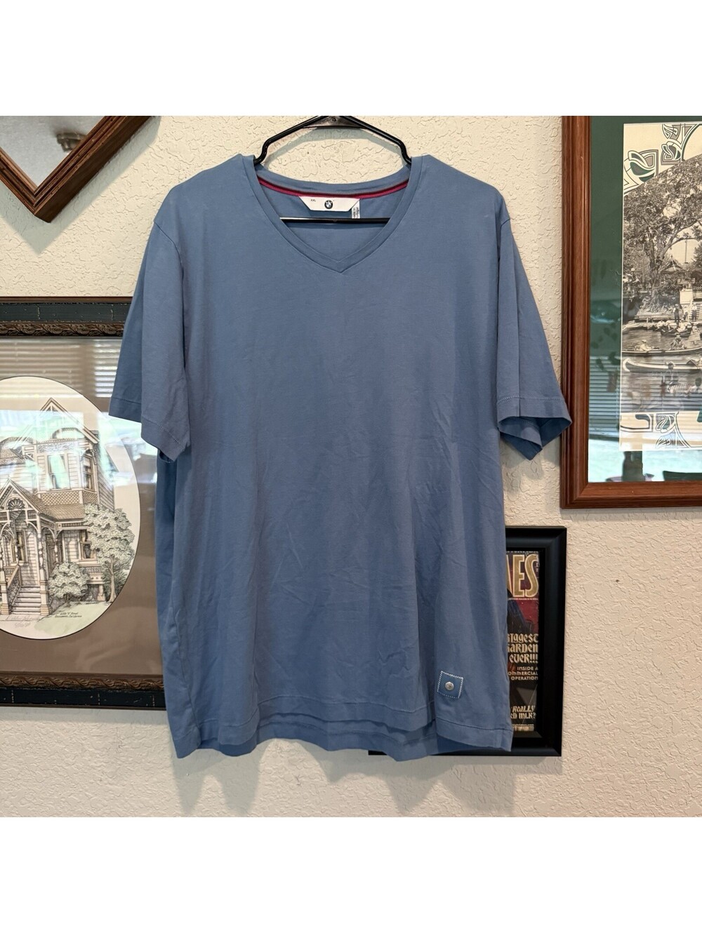 BMW Motorsport Shirt Auto Automobile Car Blue/Gray Authentic‎ Size Mens 2XL